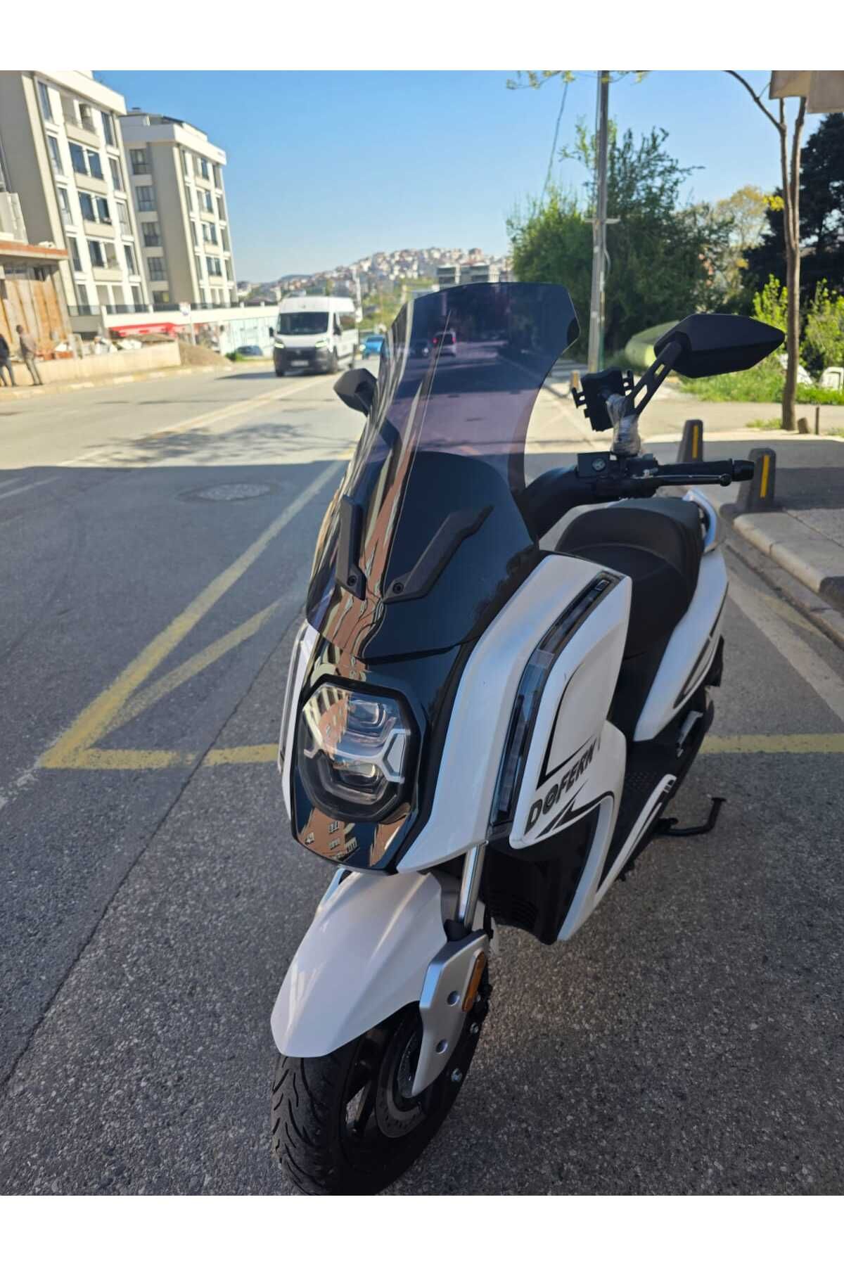 Dofern JDF 250 T Siperlik Ön Cam 2024-2025 Model 60cm Siyah Renkli 4mm UZUN CAM