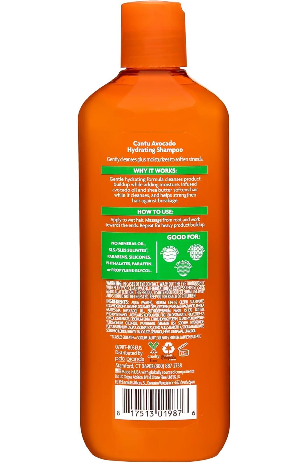 Cantu-Avocado Hydrating Shampoo 400ml 3