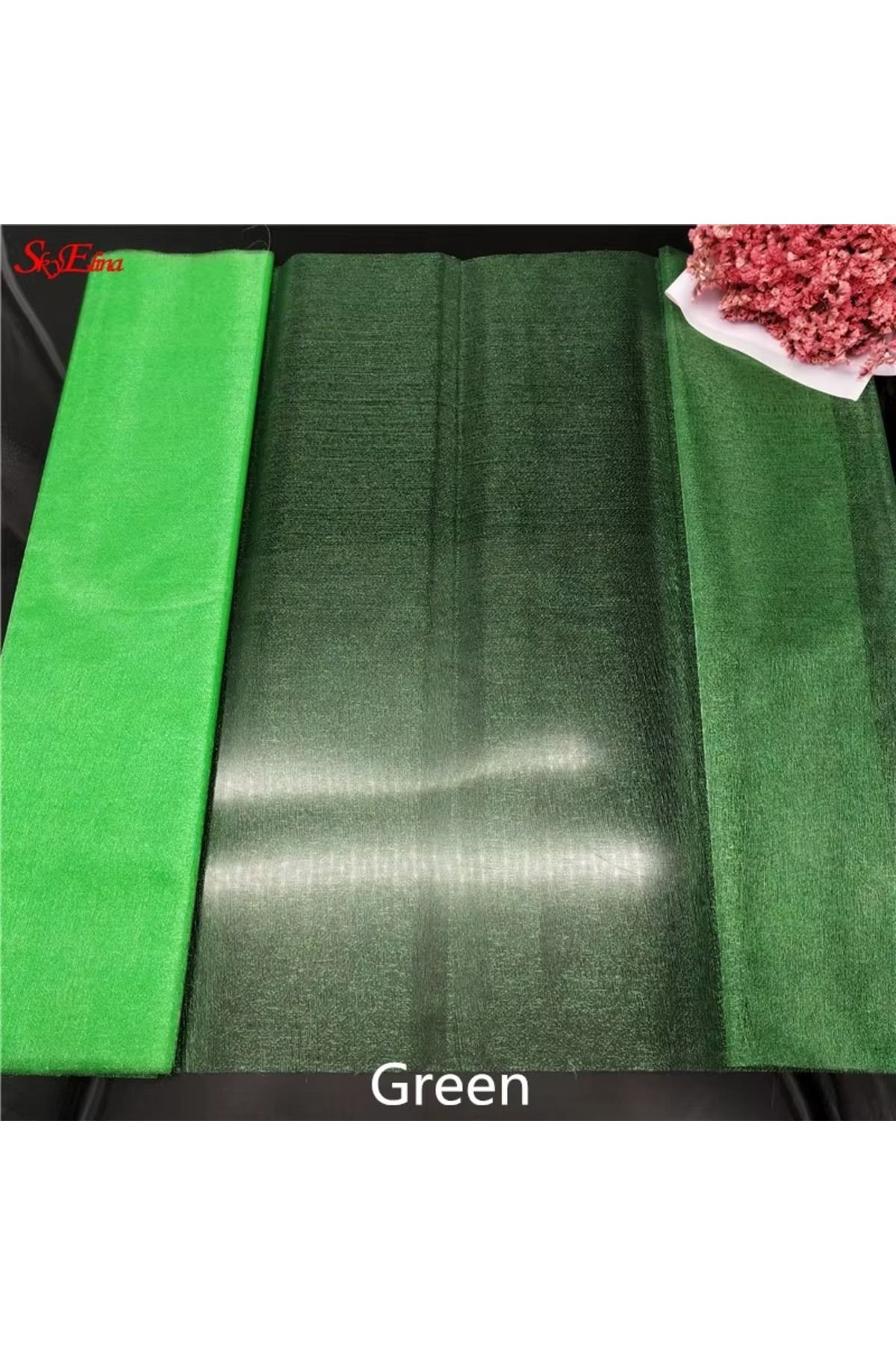 HOBİ Kristal Tül Gelin Damat Bohça Tülü Parti Süsleme Tülü Bohça Süsü Paket Süsü 1x3 Metre Boyutunda