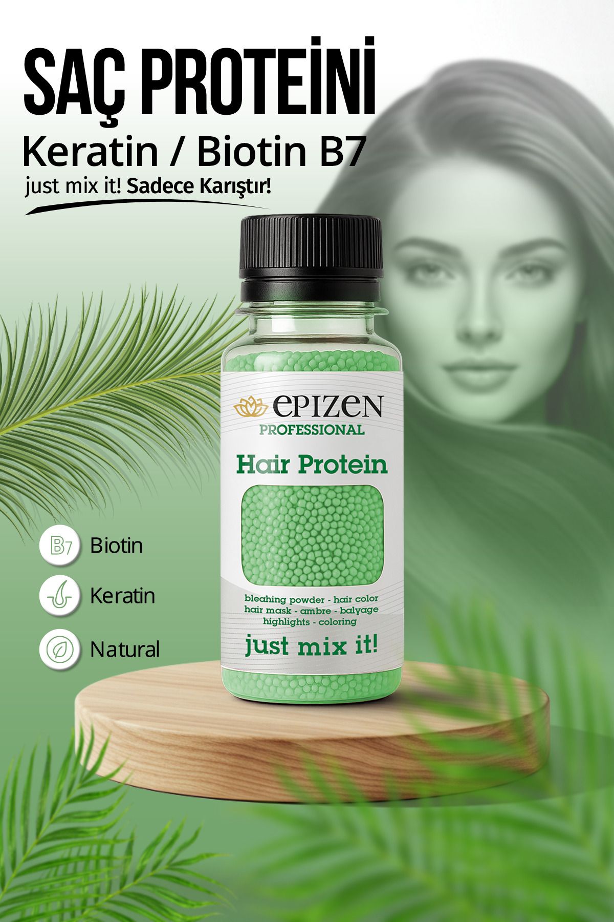 EPİZEN A Vitamin Destekli Saç Proteini - Hair Protein - Saçı Korur Besler İyileştirir