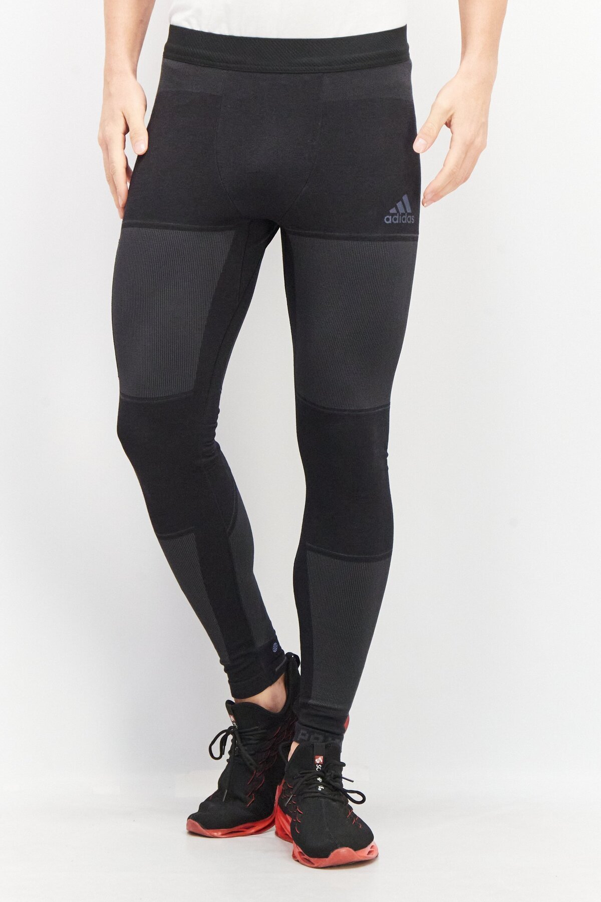 adidas-Men Sportswear Fit Training Leggings, Black 1
