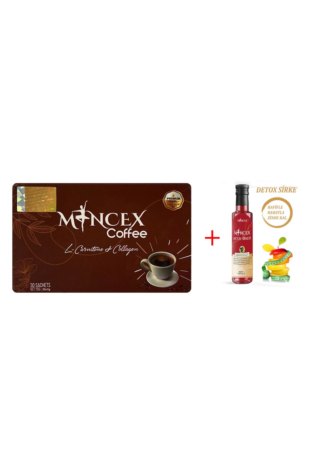 Mincex Kahve (30 Adet Şase) + İştah Kesici Detox Sirkesi