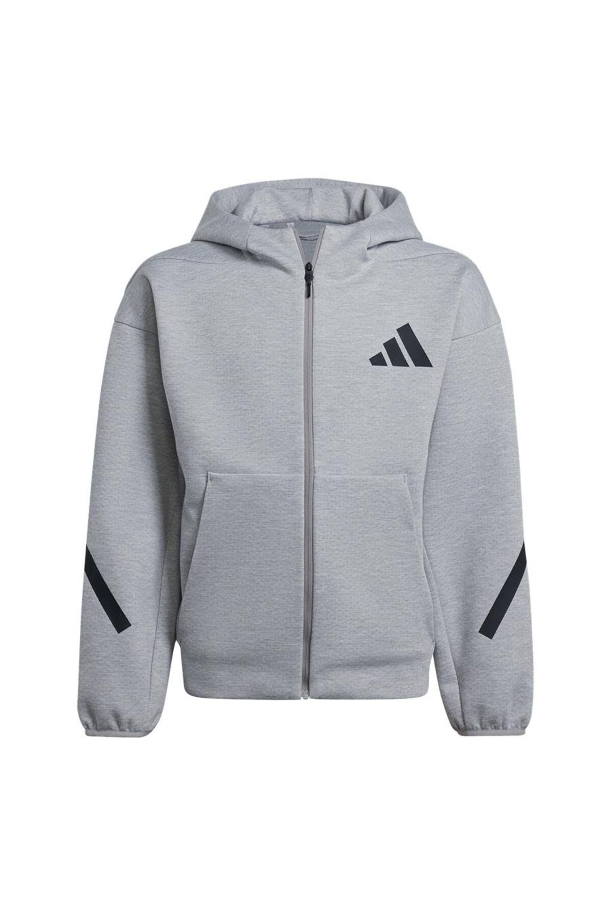 adidas Unisex Çocuk Gri Ceket J Z.N.E.FZ JI7548 fotoğrafı 6 (önizleme)