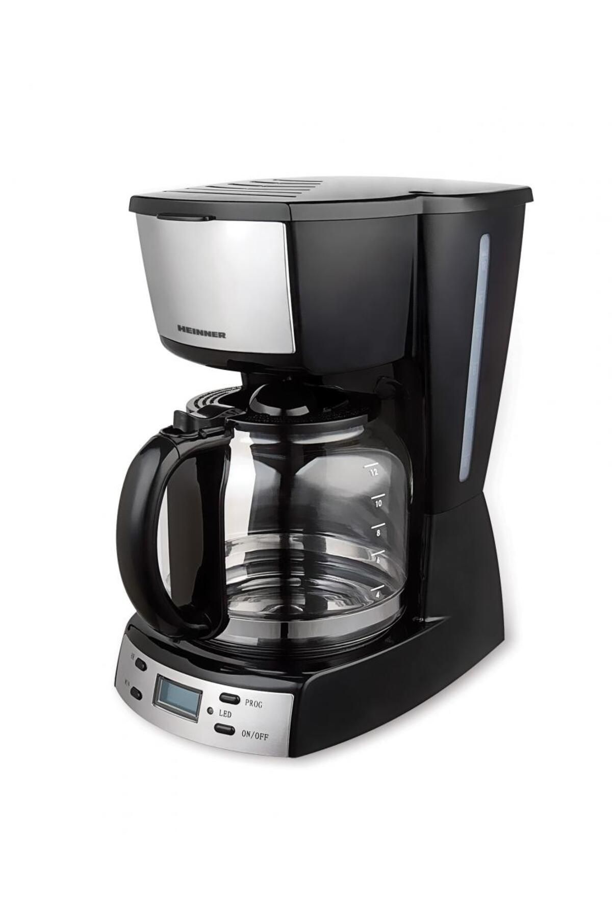 Heinner-Heinner HCM-D918XInox Coffee Maker, LCD Display, 1.8L, Silver 1