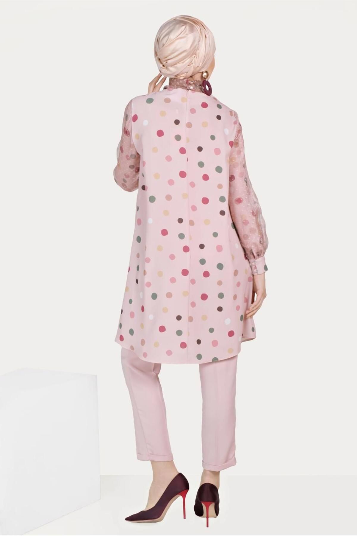 Alvina-Tule Detail Pointed Tunic 40503 4