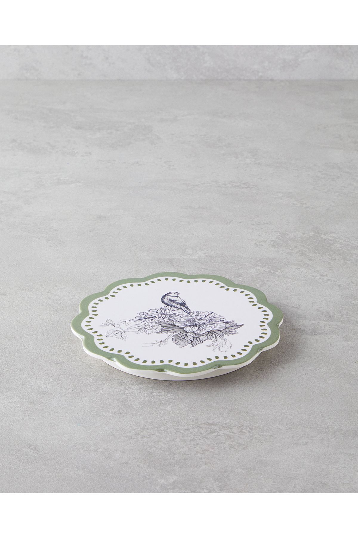 English Home Edenic Melamin Nihale 17 cm Beyaz - Yeşil