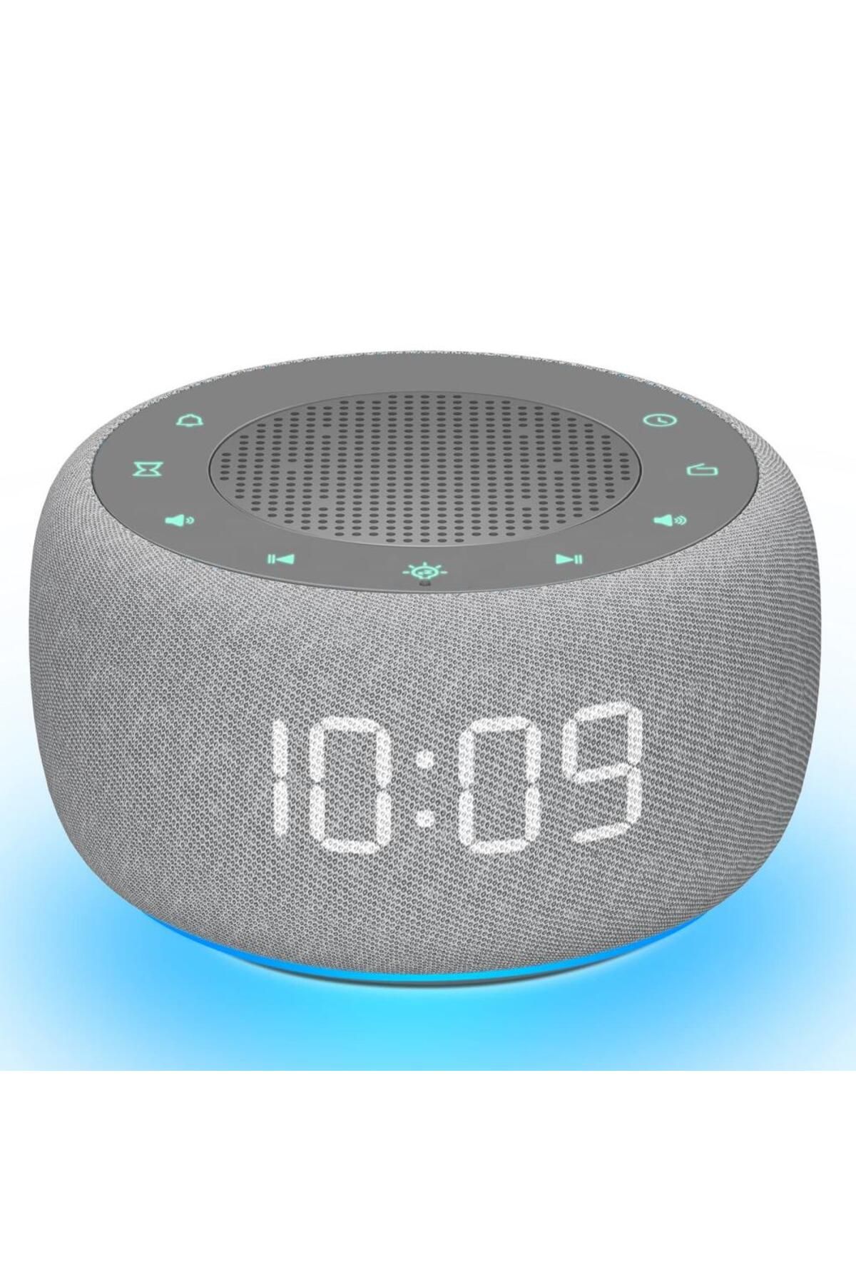 Choice-Gray-eu Plug Digital Alarm Clock 7-color Nightlight 4-5 Alarm Tones 9mins Snooze Table Clock Display 1