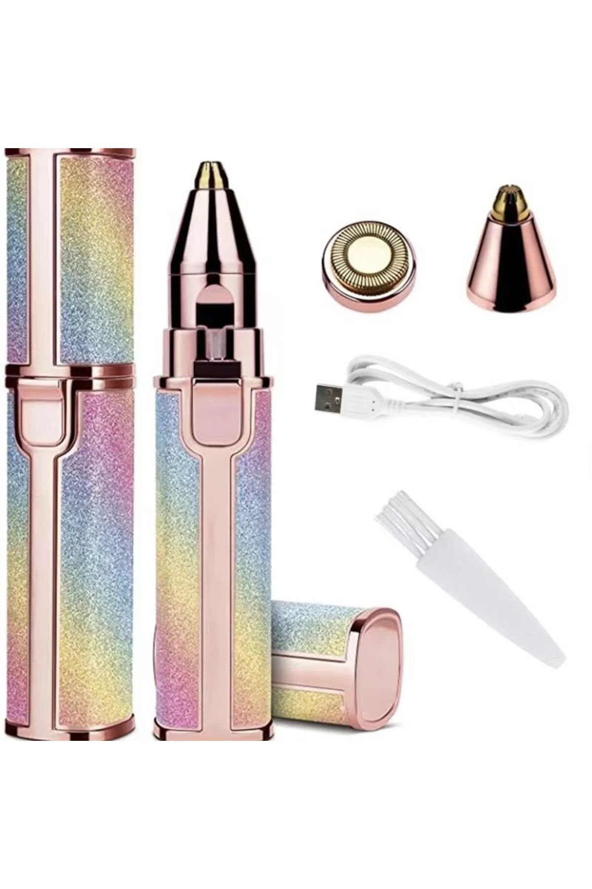 Choice colors 2 In1 Rechargeable Facial Hair Removal and Eyebrow Shaver - Fac...