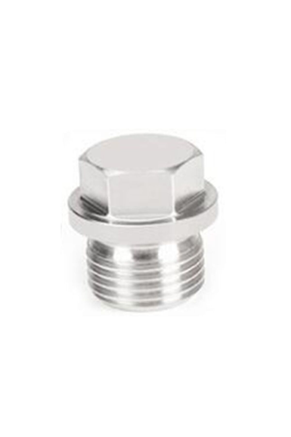 Choice-silver M18x1.5 Universal Steel Plating Nickel O2 Lambda Oxygen Sensor Connector Hexagon Plug Bung Au 8