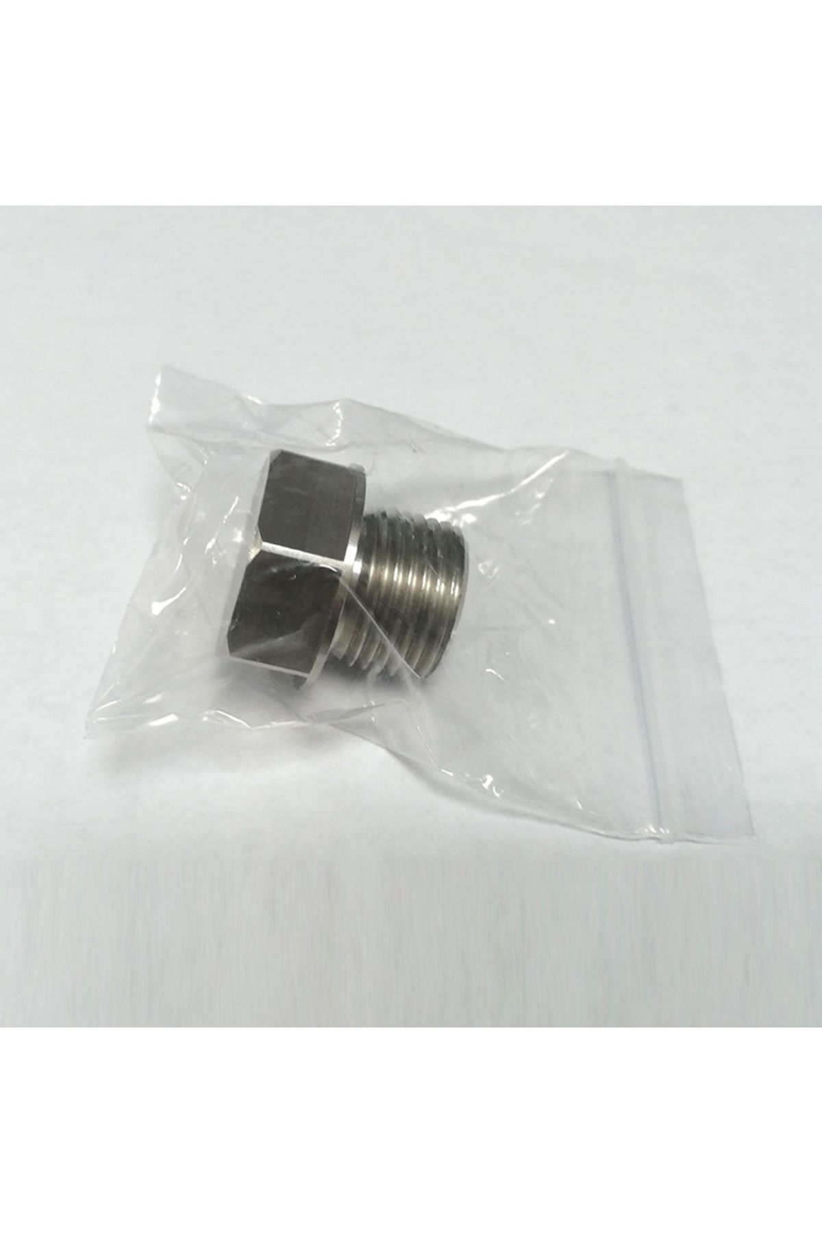Choice-silver M18x1.5 Universal Steel Plating Nickel O2 Lambda Oxygen Sensor Connector Hexagon Plug Bung Au 5
