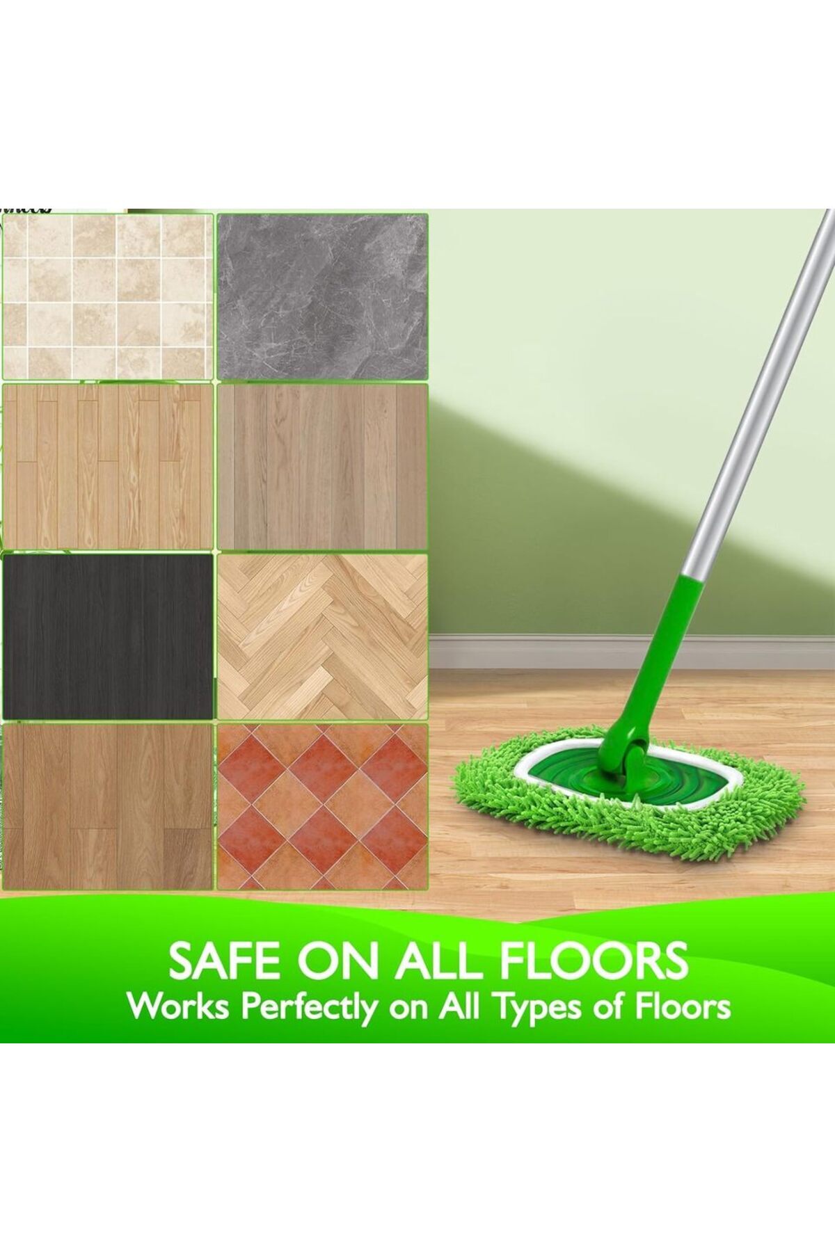 Choice-2 Pack Reusable Dry Sweeping Cloths Microfiber Wet Mop Pads Compatible with Swiffer Sweeper Mop R... 6