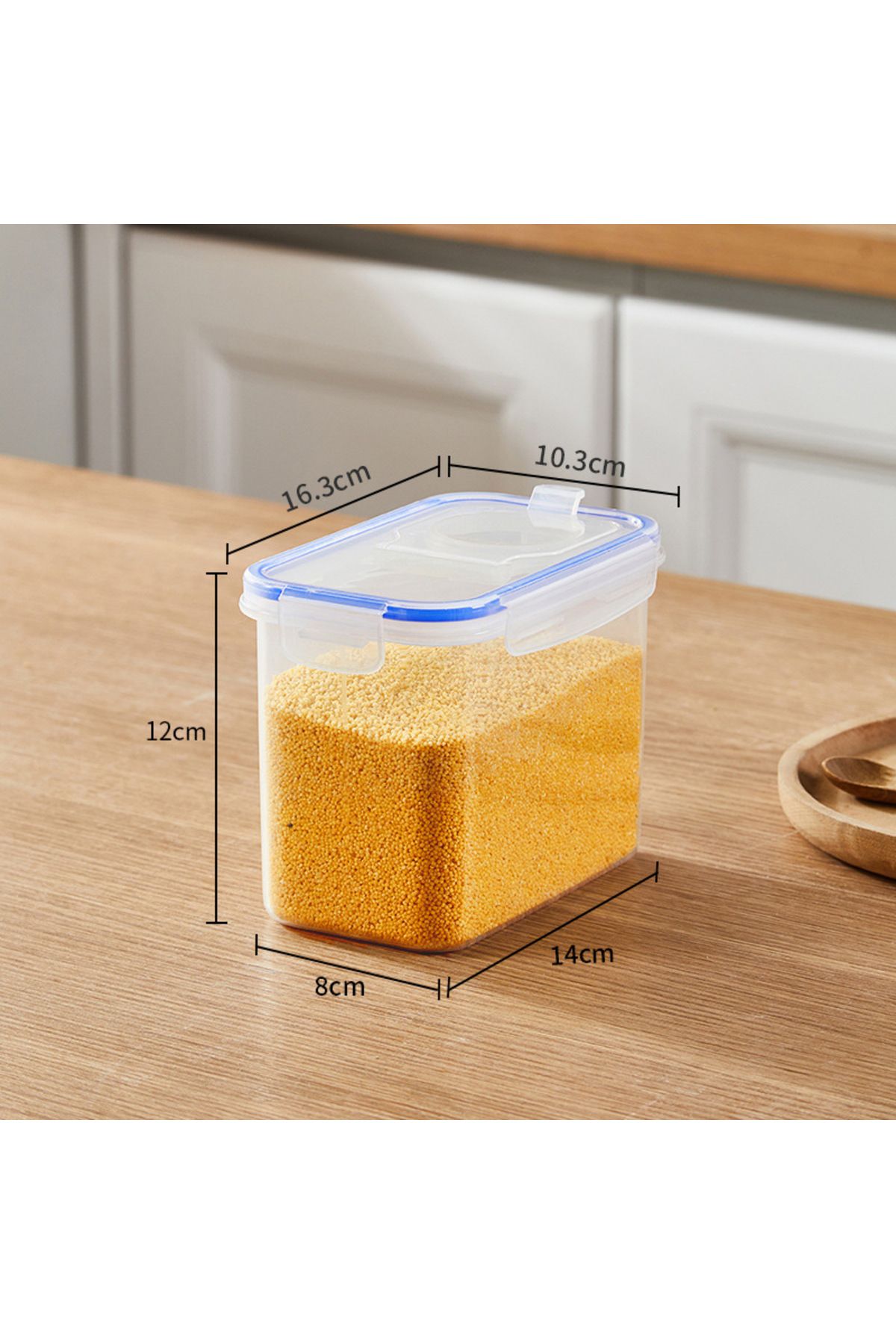 Choice-1-tier 1.3L Food Storage Containers with Lids Stackable Treat Box Containers for Kitchen Pantry Orga 1