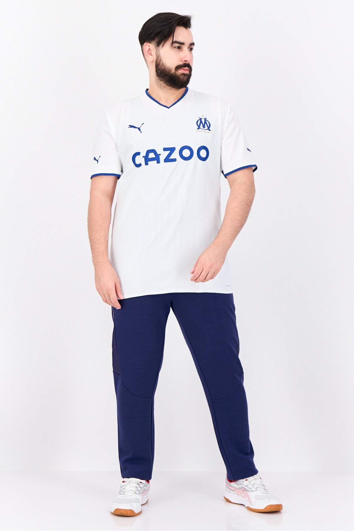 Puma-Men Sportswear Fit Football Jersey, White 4