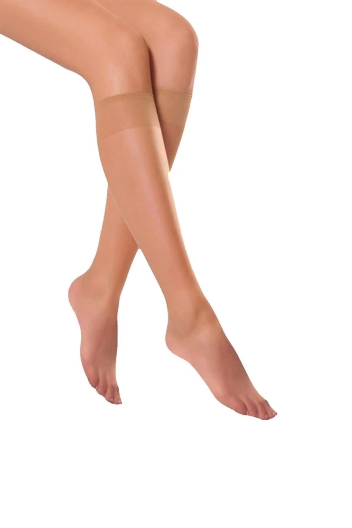 Shop58 İtaliana Fit 15 Burunsuz Dizaltı Kadın Çorabı