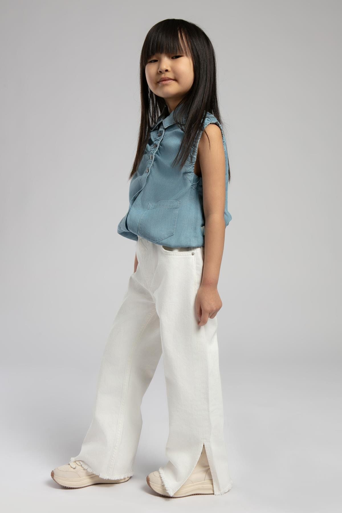 Lee Cooper Maldives Kız Çocuk Jean Pantolon White Jean