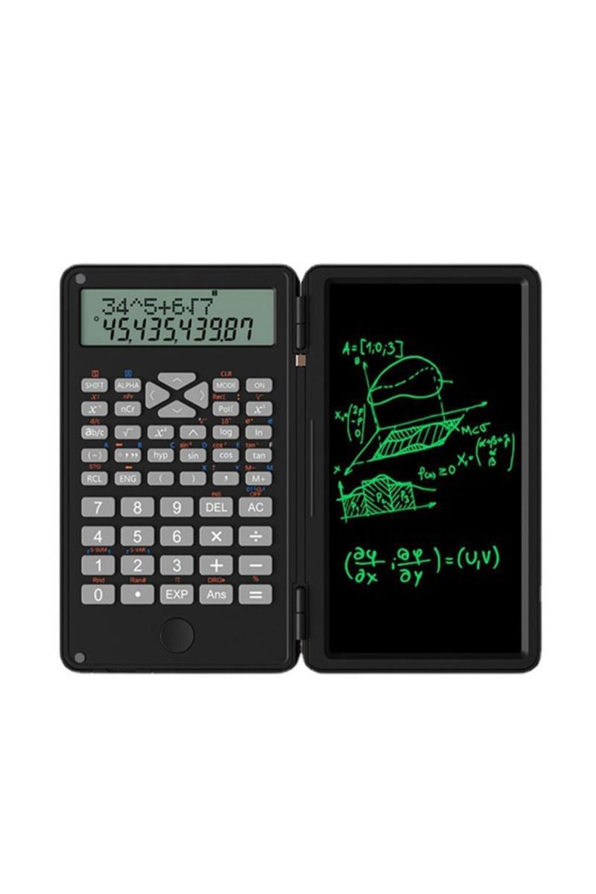 Genel Markalar ZH69 Dijital Ekranlı Stylus 6 inç Hesap Makinesi Dual Bilimsel Fonksiyonlu Katlanabilir
