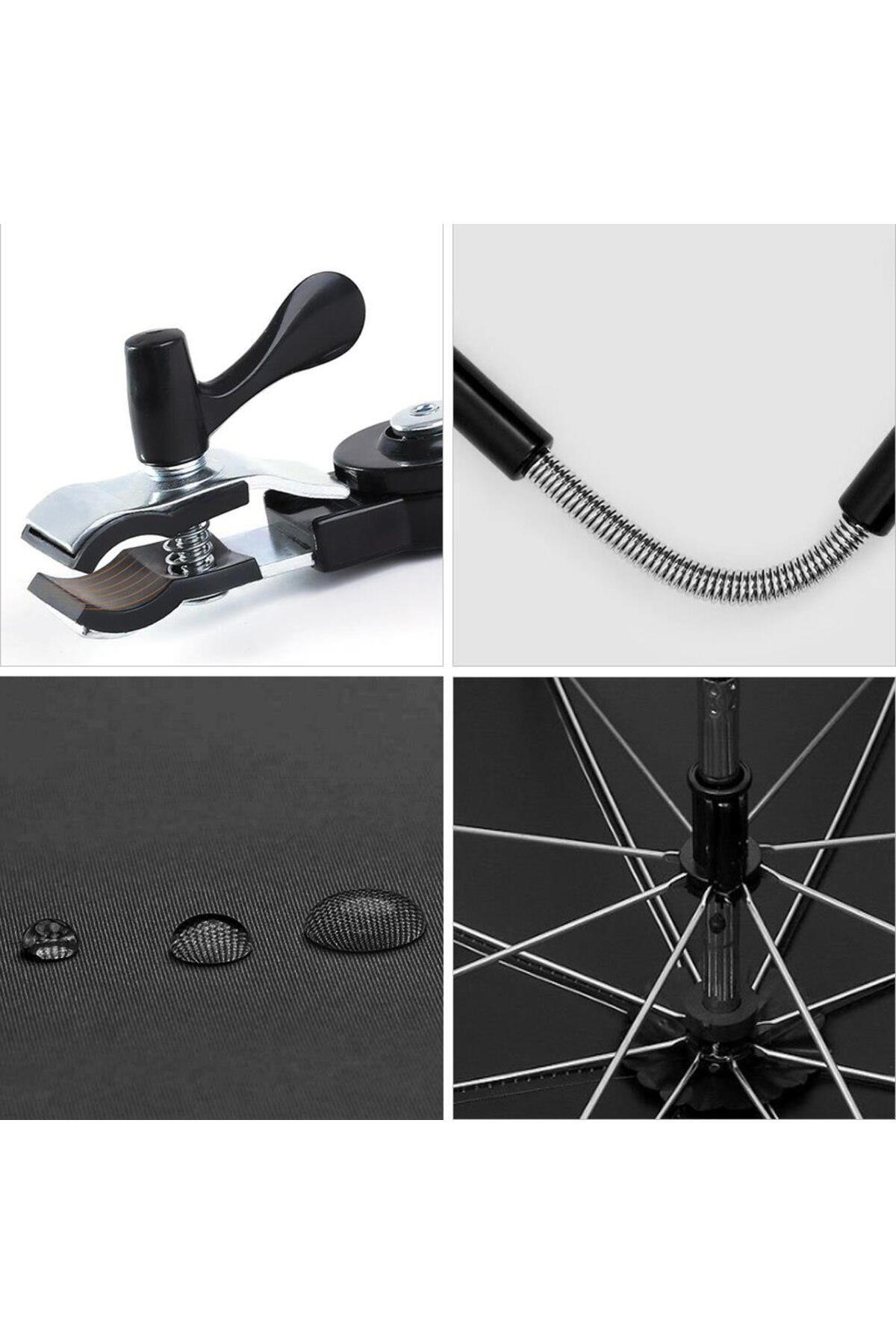 valkyrie Bebek Arabası İçin Ayrılabilir 360 Derece Ayarlanabilir 75 cm Şemsiye - Gri fotoğrafı 7 (önizleme)