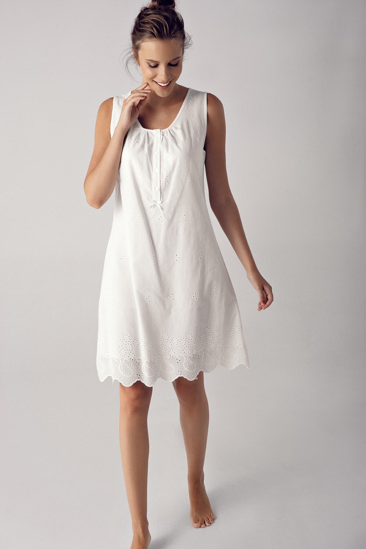 Artış Ekru Dokuma Pamuklu Lohusa Hamile Gecelik Ve Sabahlık Takım fotoğrafı 7 (önizleme)