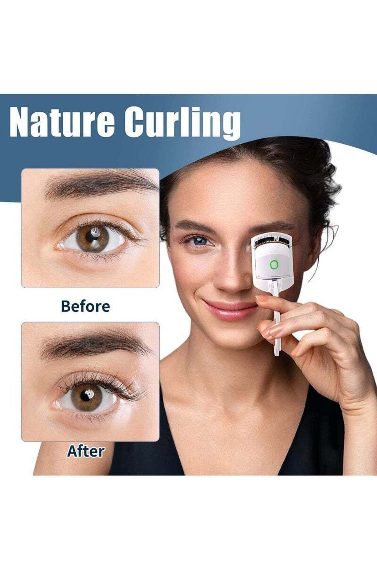 COOYA-Electric Eyelash Curlers, With Fast Heating, 2 Tempreture Setting, Rechargeable, for make up 4