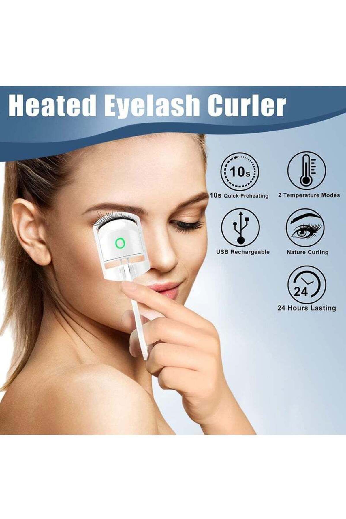COOYA-Electric Eyelash Curlers, With Fast Heating, 2 Tempreture Setting, Rechargeable, for make up 5