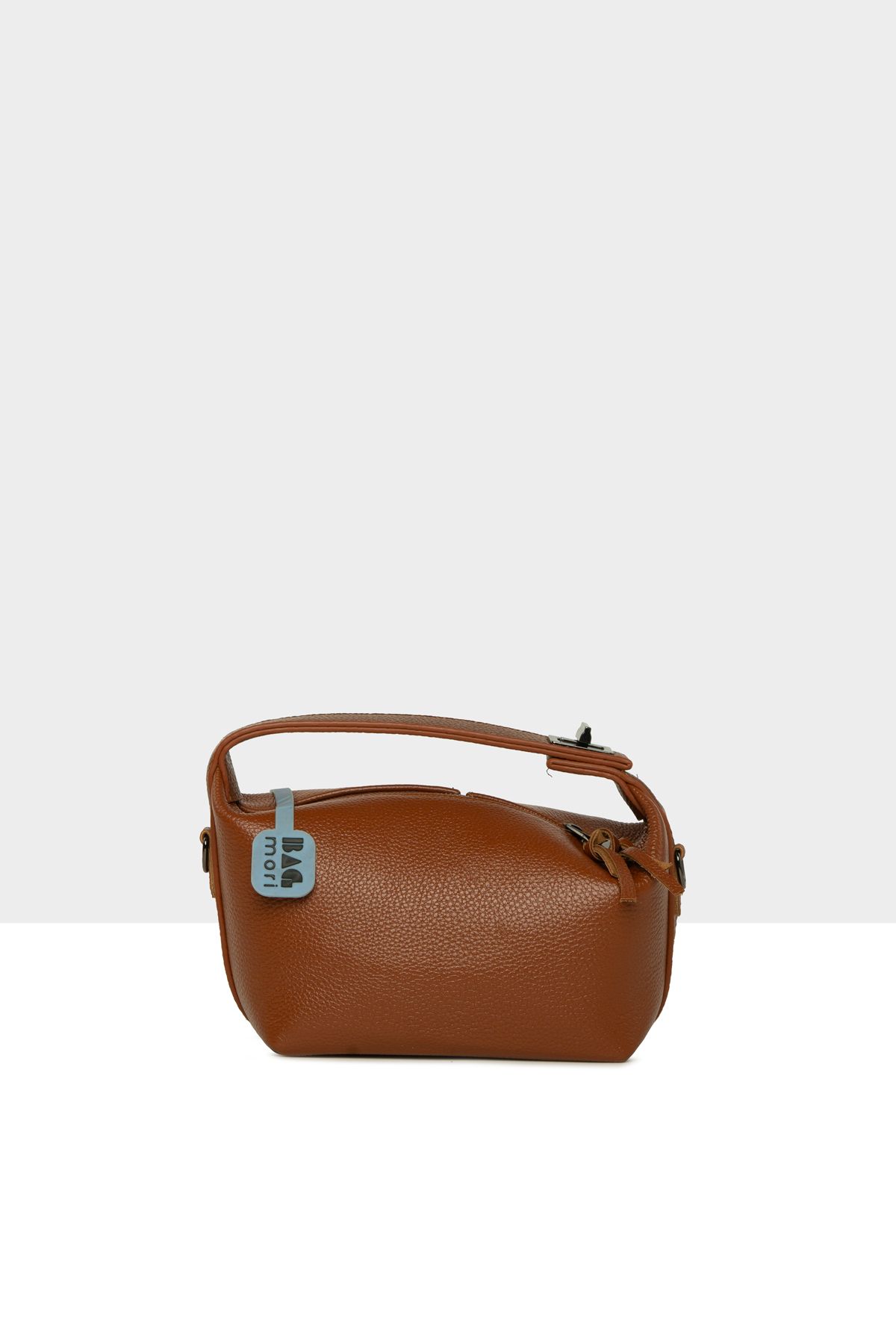 Bagmori-Tan Women's Real Leather Mini Oval Bag m 000008596 3