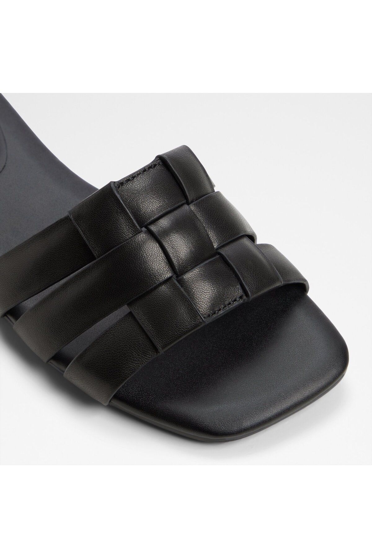 Aldo-Black Flat Sandals For Women 5