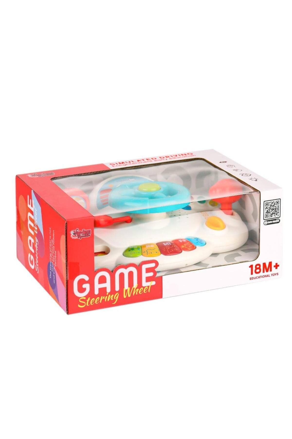 Shop58 Hediye Çantam RT667 Eğitici Işıklı Müzikli Bebek Direksiyonu -Vardem Oyuncak