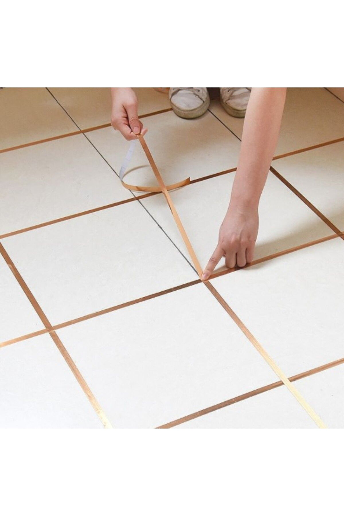 Seçkin Trend 1 cm 50 Metre Gold Fayans Arası Şerit Bant