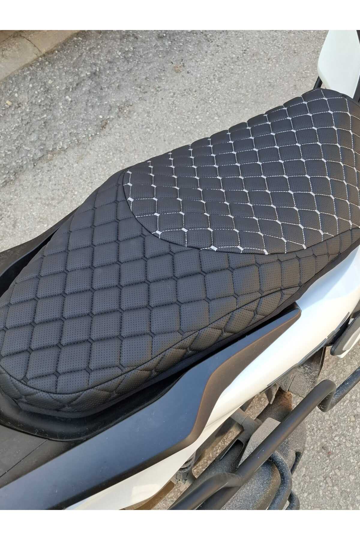 AYAZGRUP Honda PCX Koltuk Koruyucu Kılıf Kapitone Desenli Çift Katmanlı Ortopedik (ULTRA LÜKS ÇİFT DESENLİ) fotoğrafı 2 (önizleme)