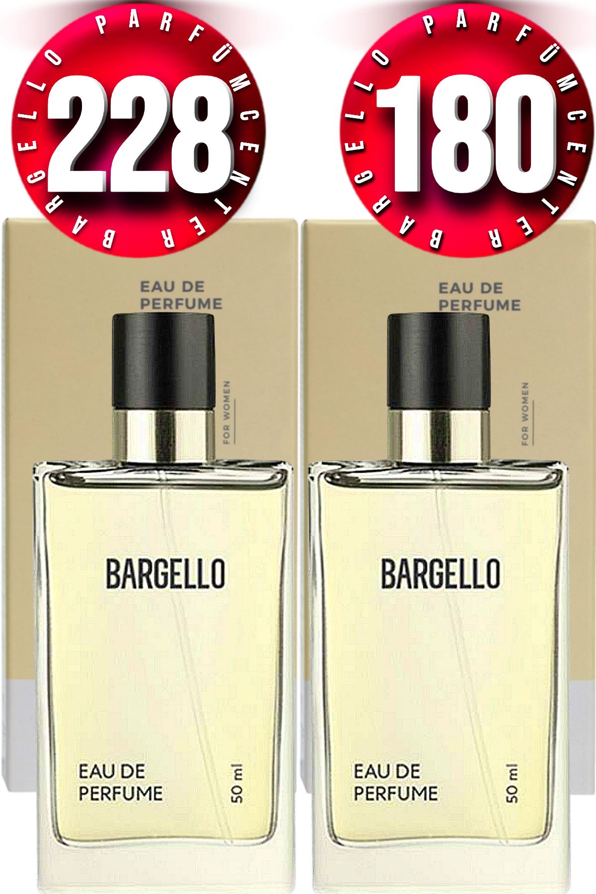 Bargello 228 Kadın Parfüm Oriental 50 ML EDP + 180 Kadın Parfüm Floral 50 ML EDP
