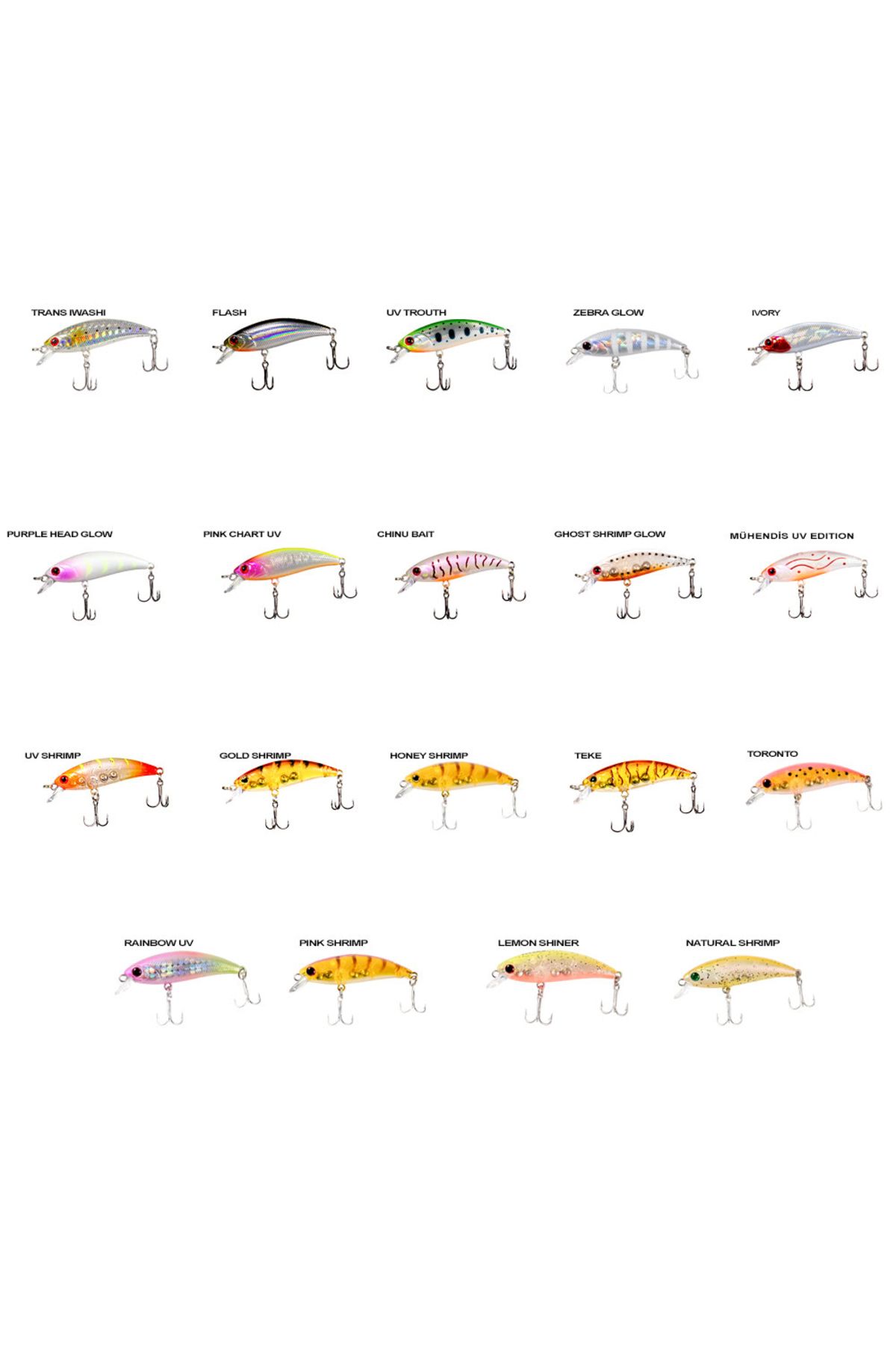 Ryuji Baby Minnow Sinking 5 cm 4.5 gr Maket Yem SUNİ YEM