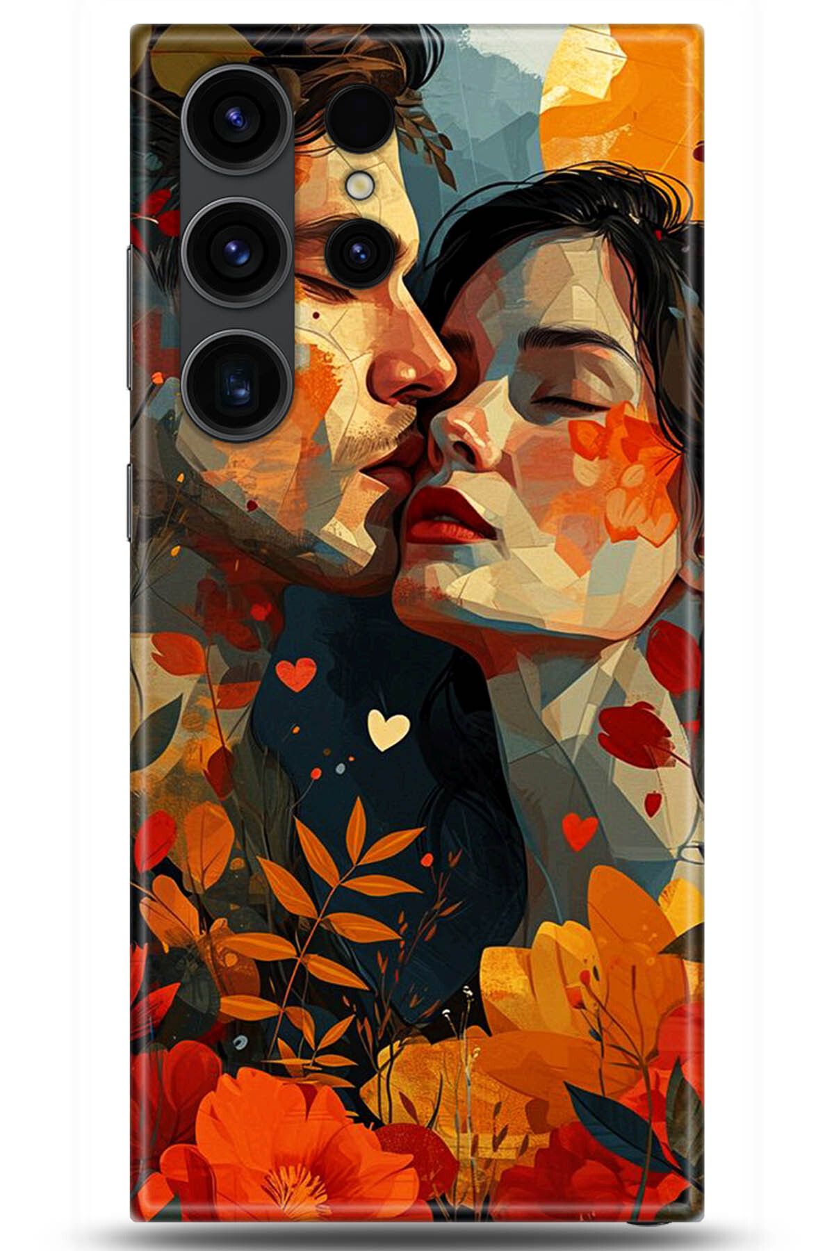 Noprin Samsung Galaxy S23 Ultra Kılıf HD Baskılı Kılıf - Happiness Series 5556