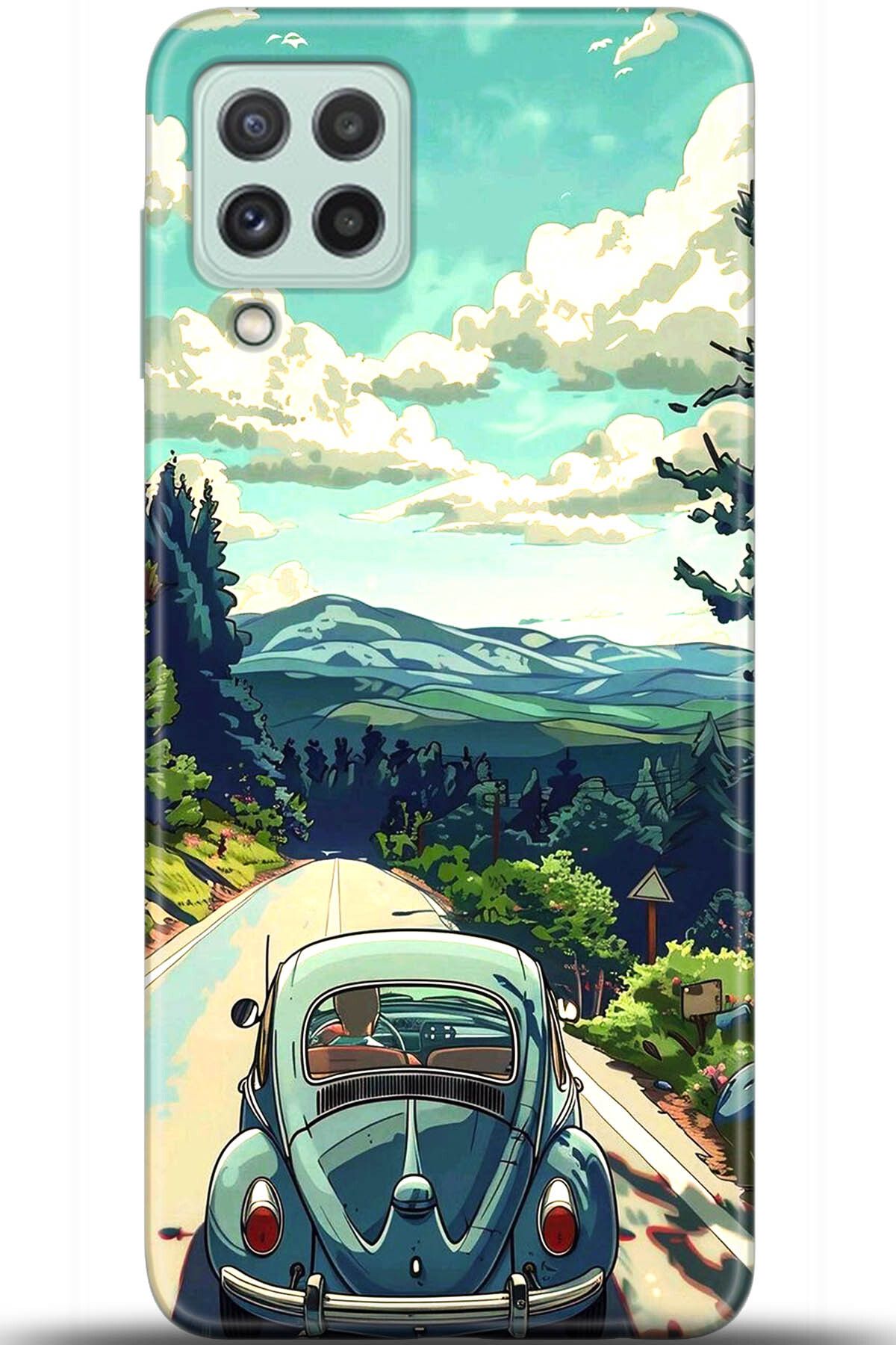 Noprin Samsung Galaxy M22 Kılıf HD Baskılı Kılıf - Happiness Series 5563
