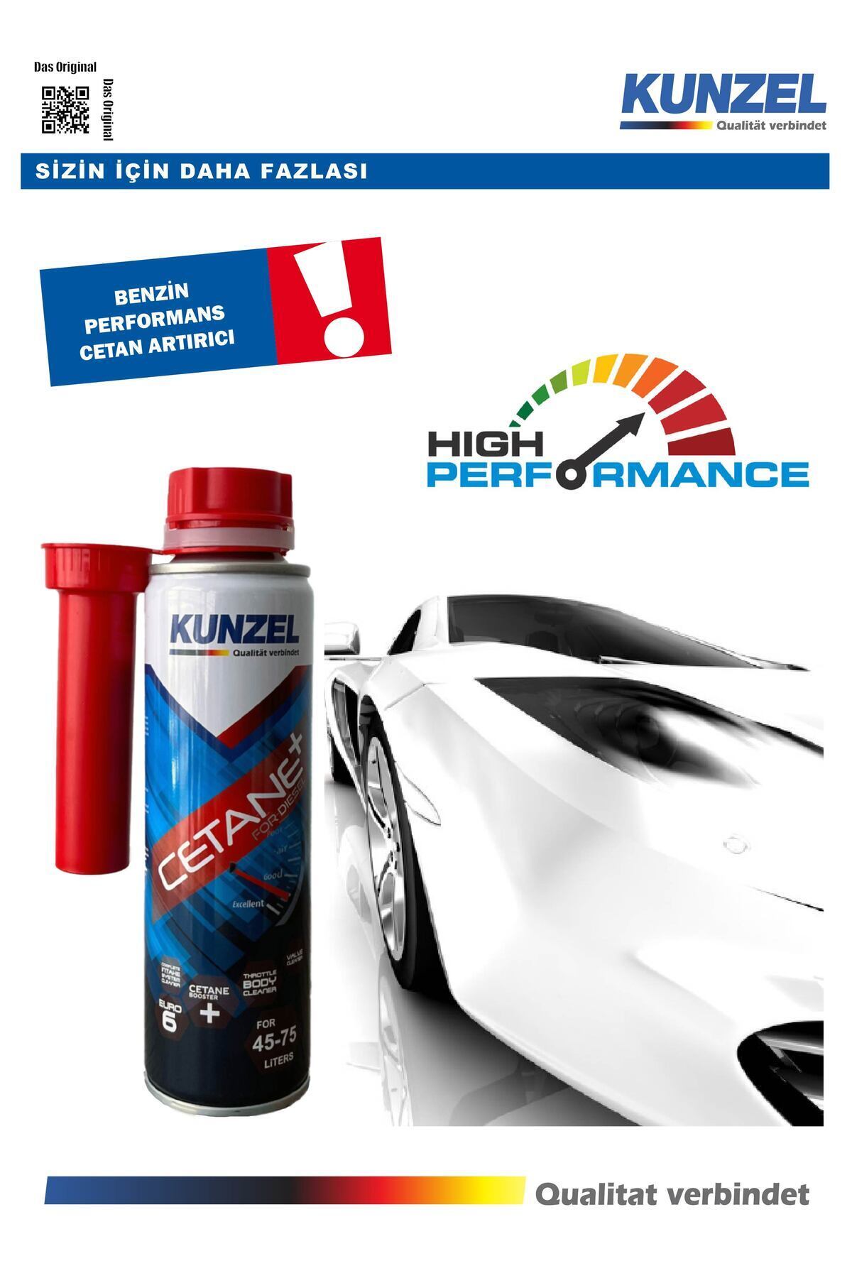 KUNZEL Dizel Performans Setan Artırıcı 300 Ml