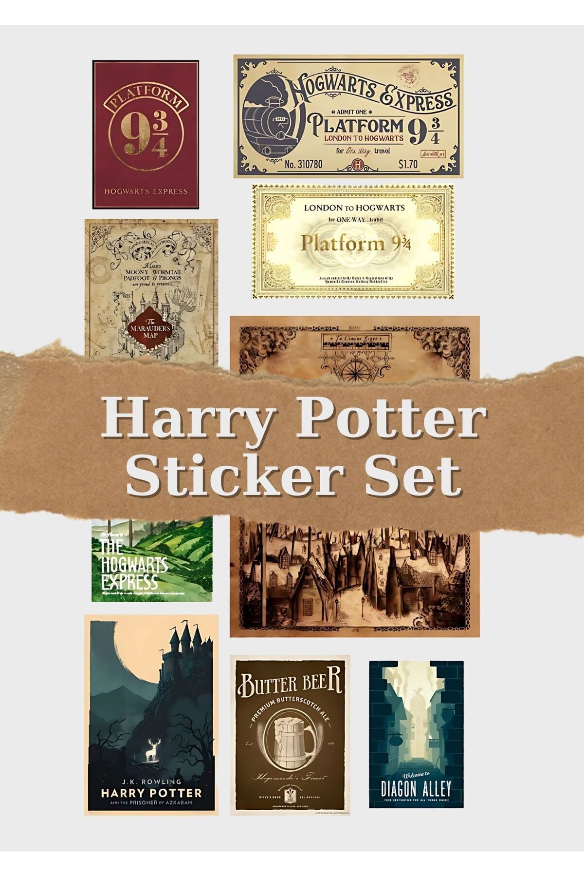 One Little Happiness Set De Autocolante Harry Potter Potrivit Pentru Planificator Agenda Bullet Journal - One Size