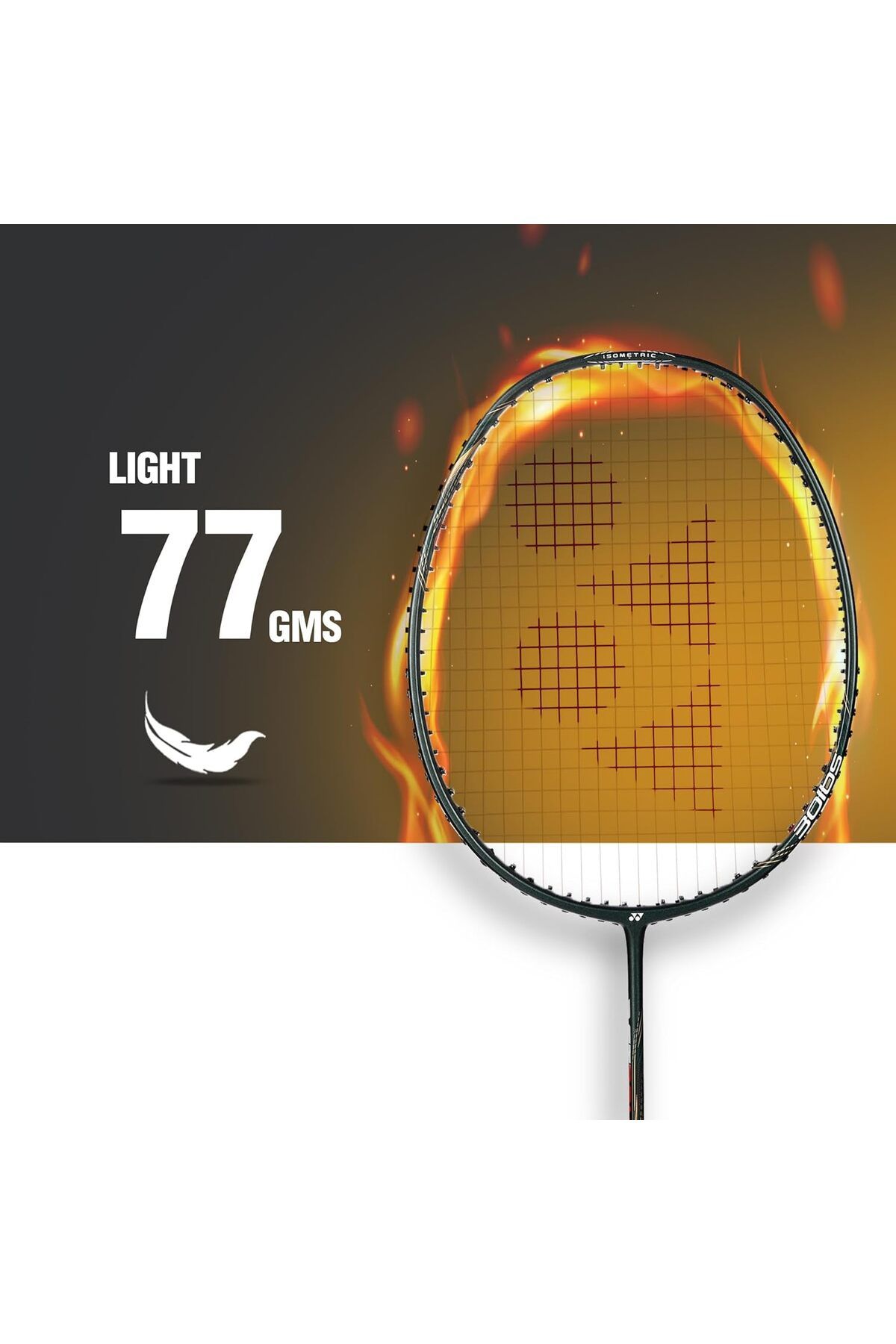 YONEX-AstroxLite 43i Graphite Strung Badminton Racket | Racket Cover | 77gms | 30lbs String Tension 5