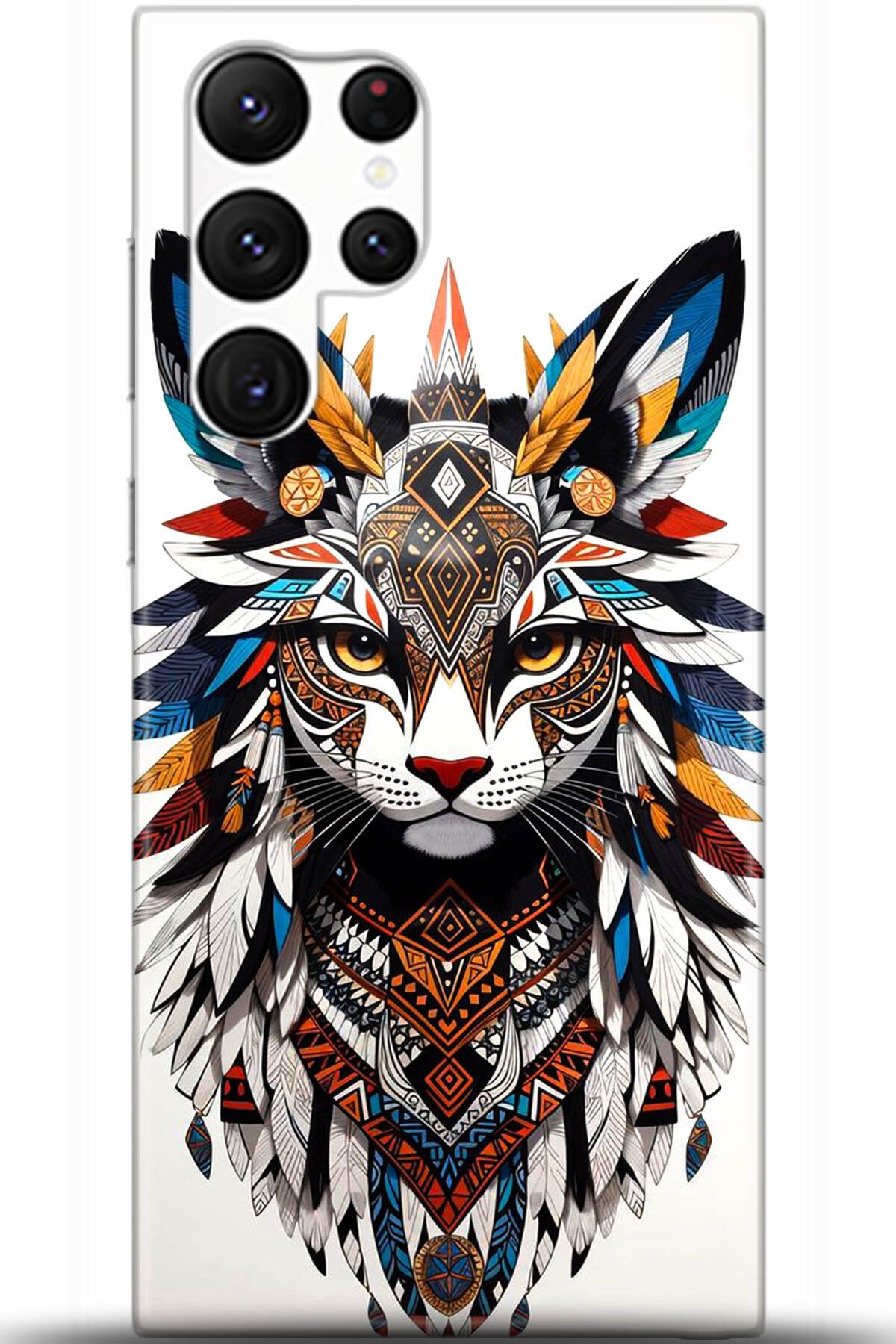 Noprin Samsung Galaxy S22 Ultra Kılıf HD Baskılı Kılıf - Happiness Series 5570
