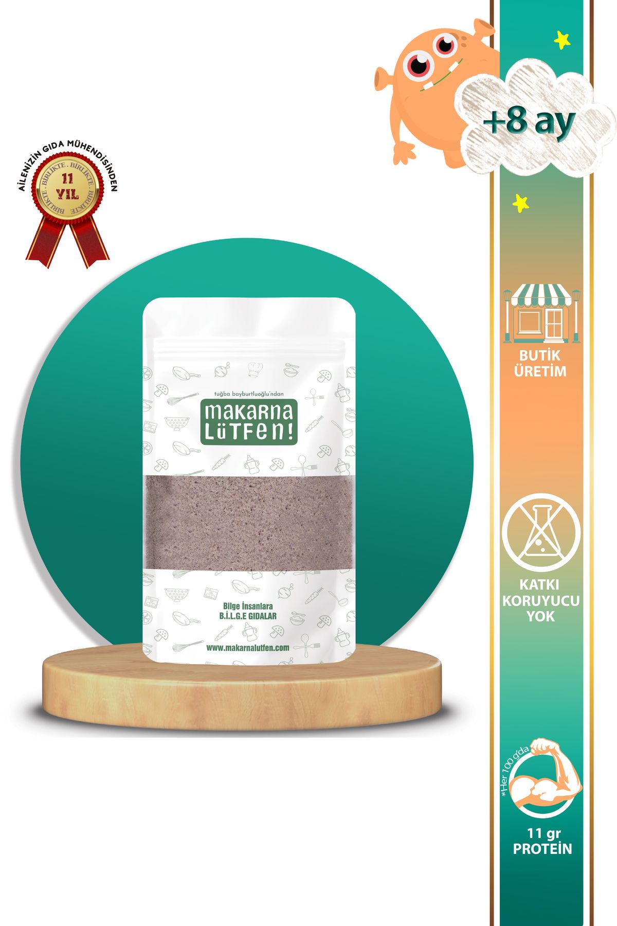 Mor Sebzeli Muhallebi Unu Karışımı ( 8 Ay - 200 Gram)
