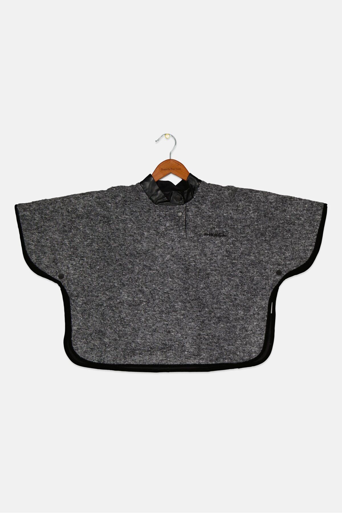 IKKS-Kids Girl Wool Cloth Cape Sweaters, Grey 1