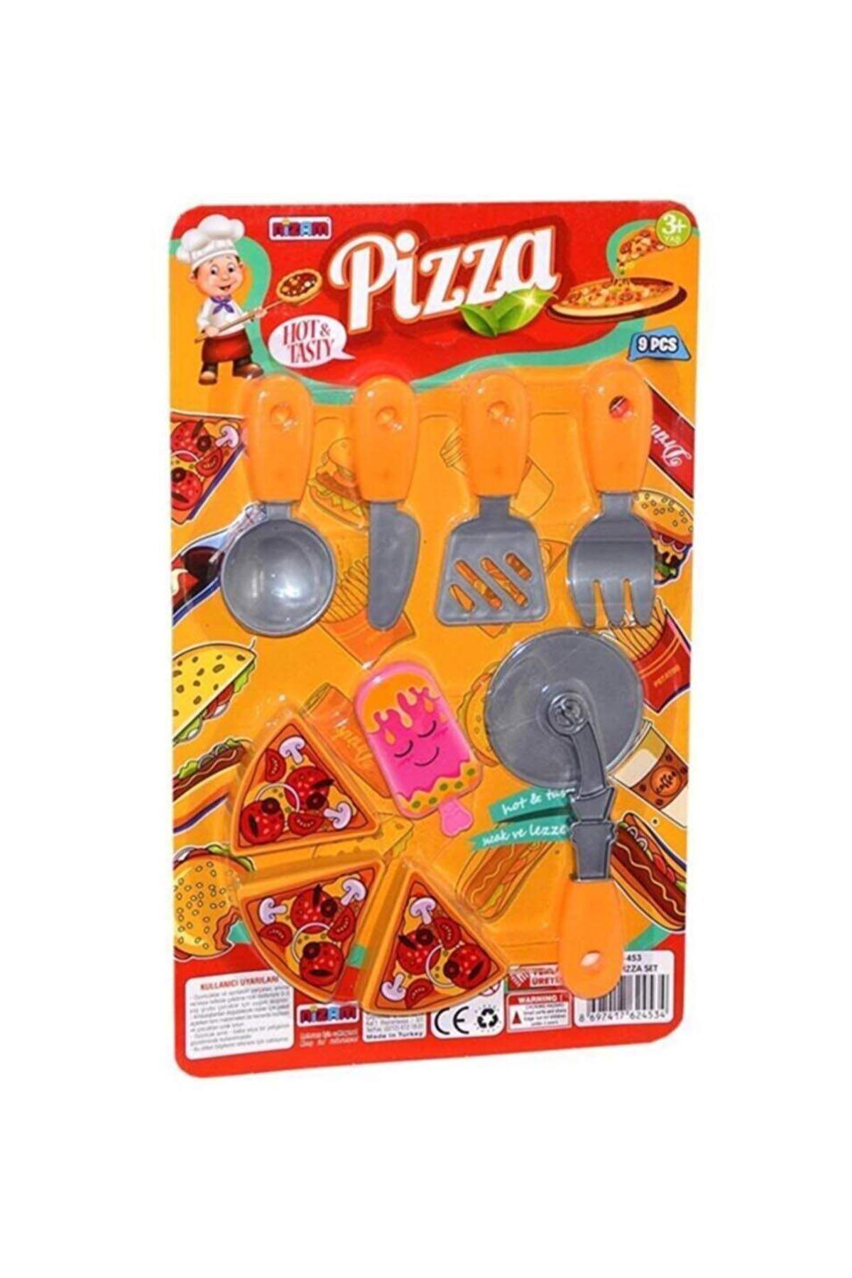 MBB ETİCARET Küçük Pizza Oyuncak Seti 40x25 cm 9 parça