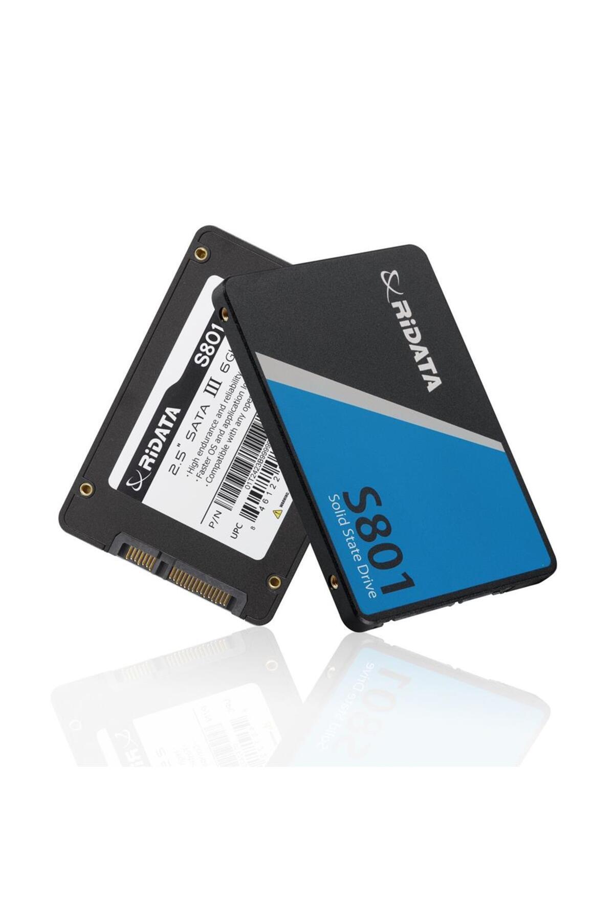 ridata 256Gb Sata III (6Gb-s) S801 Read Up 520MB-s SSD Harddisk