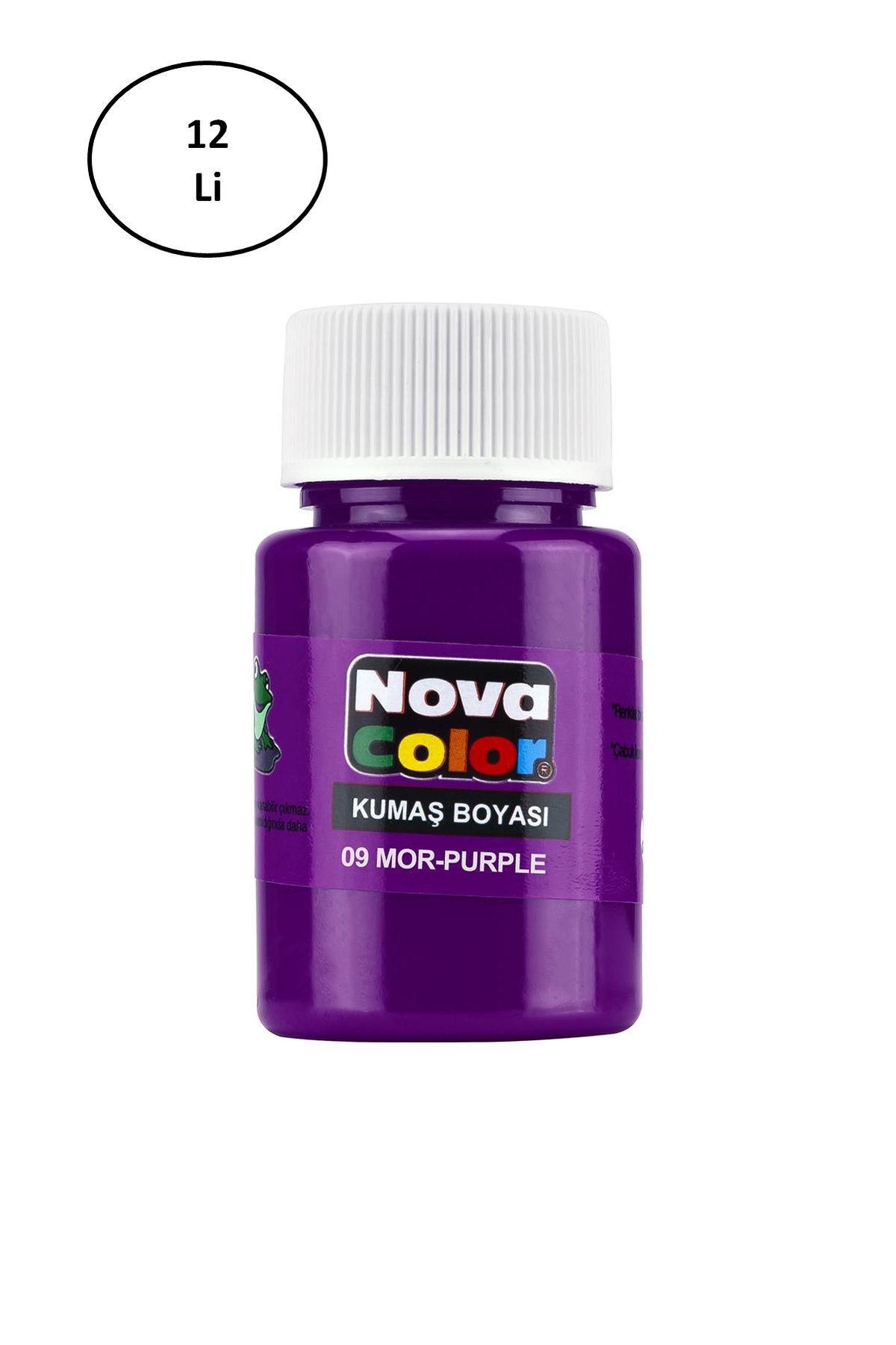MBB ETİCARET Kumaş Boyası Şişe 30 Ml Mor 12 Li