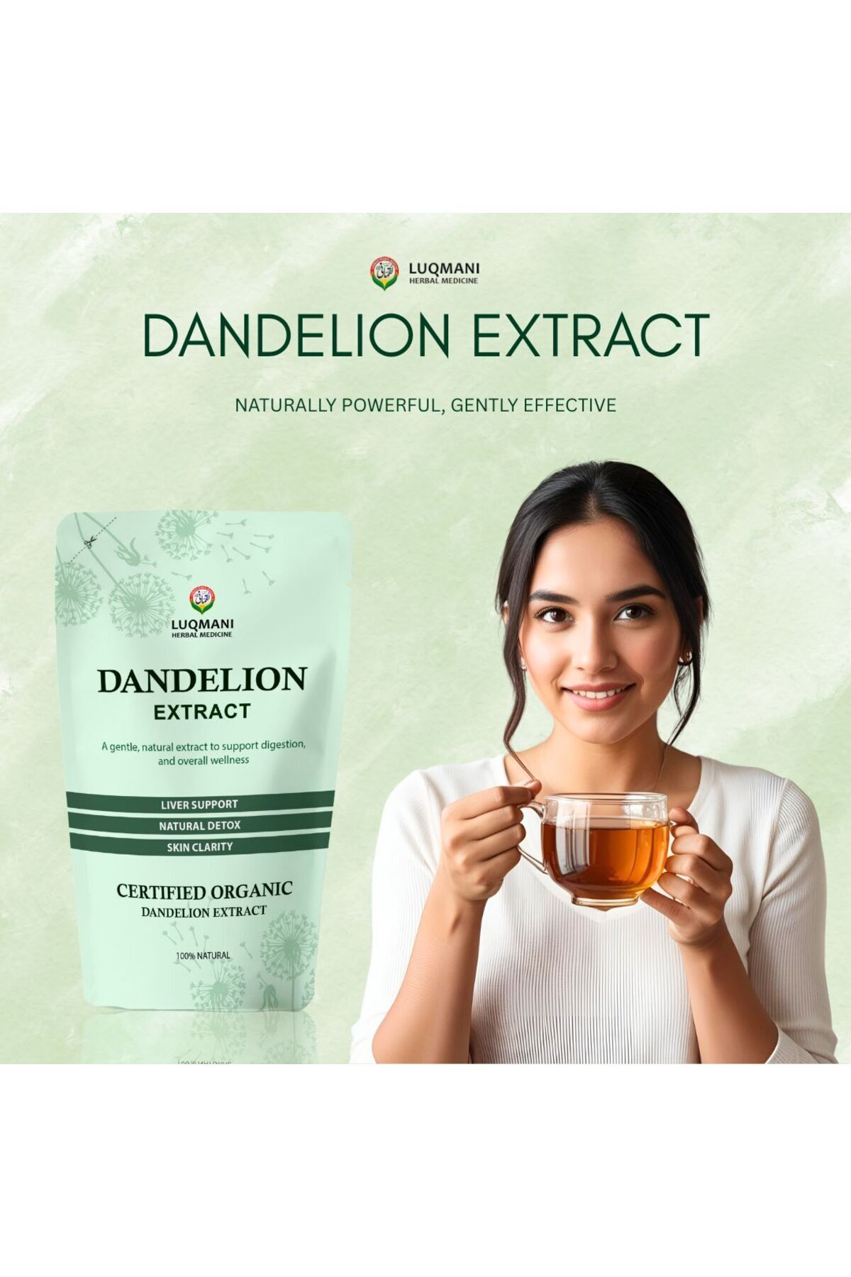 LUQMAN-Pure Dandelion Extract , 100 gram Pack Supports Liver Health And Detoxification 2