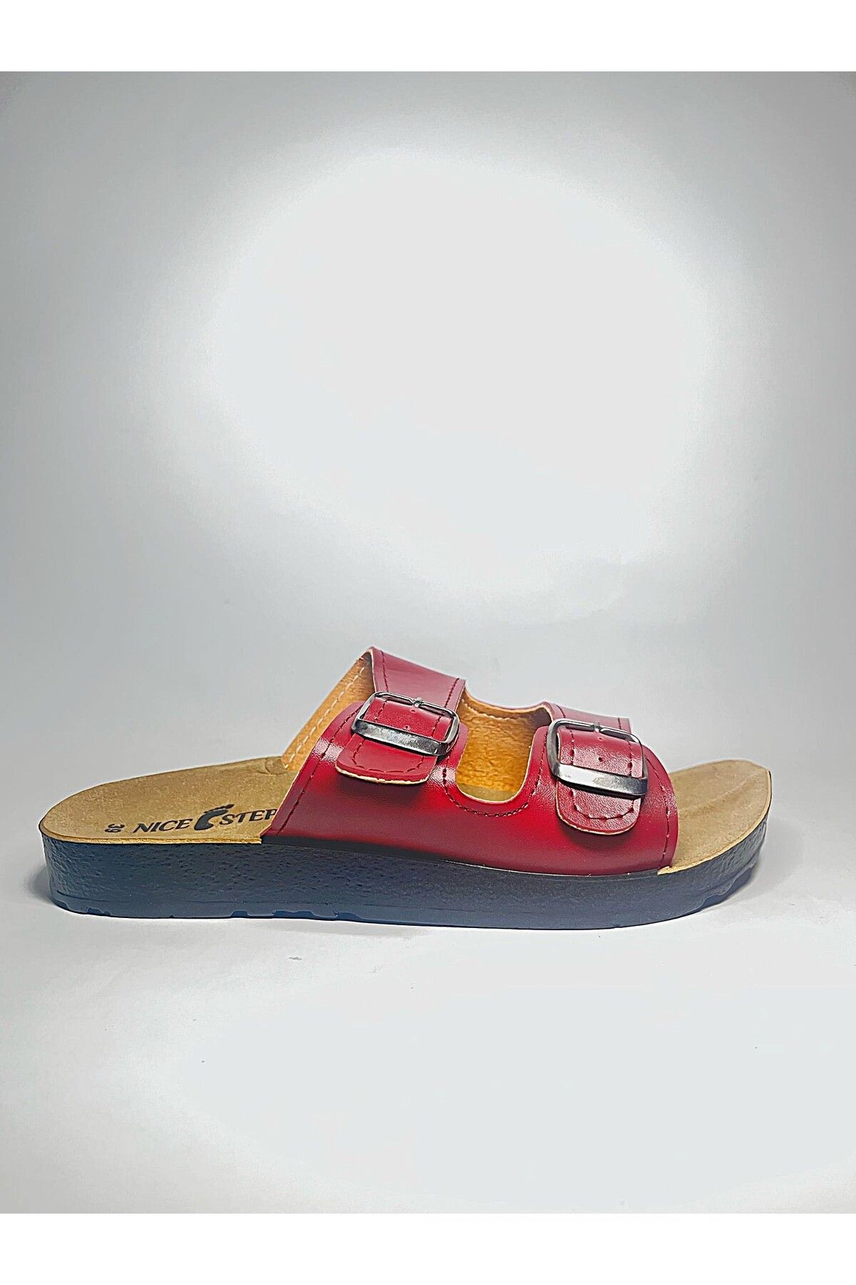 crybrands-Papuci Nicesteps din piele Mikanos cu cataramă dublă 3