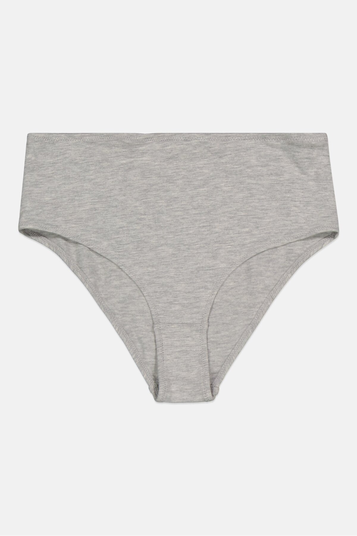 NA-KD-Women Heather High Rise Cotton Brief, Grey 1