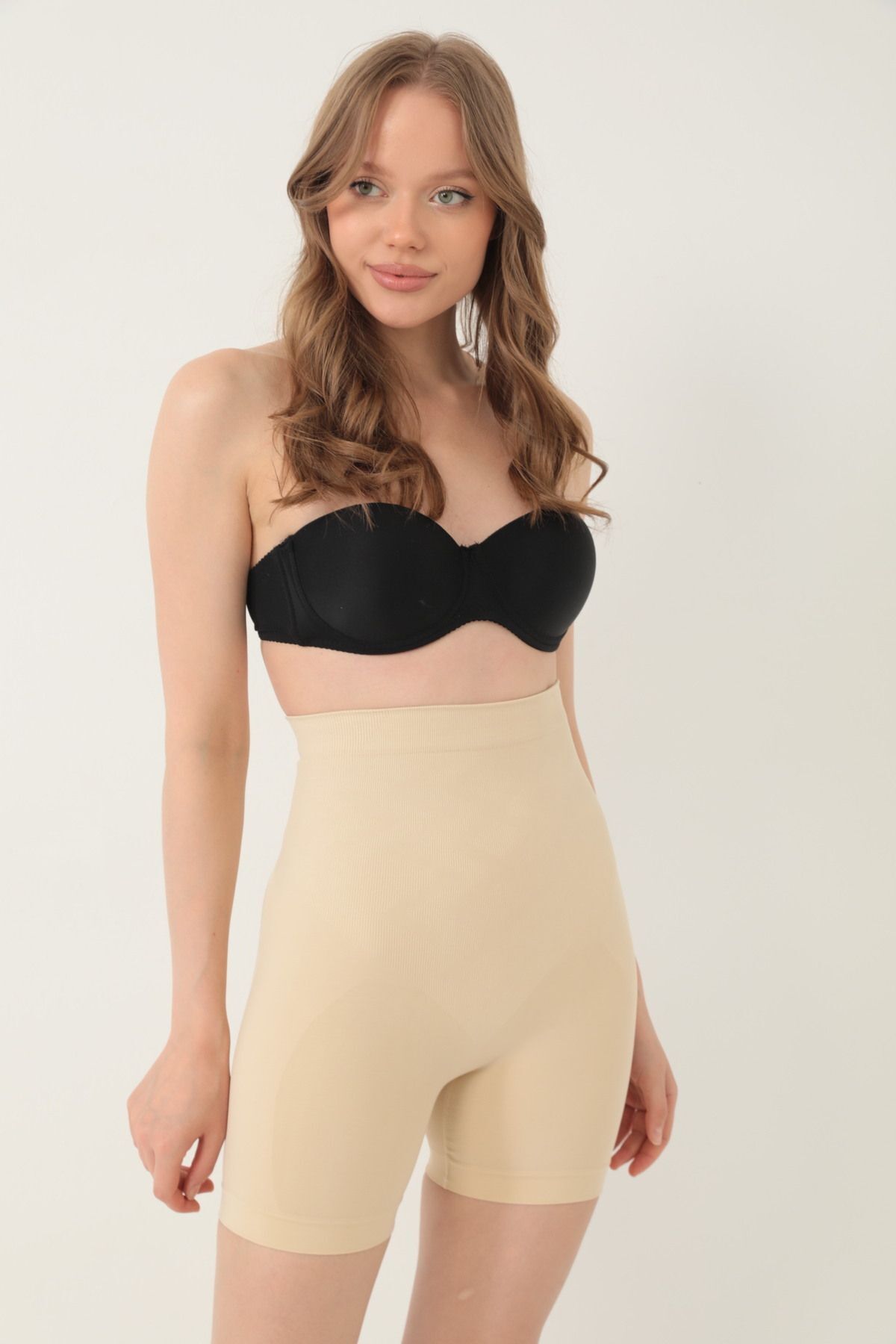 BARUCCA Basen Toparlayıcı Bel İnceltici Kalça Sıkılaştırıcı Yüksek Bel Paçalı Seamless Korse fotoğrafı 7 (önizleme)