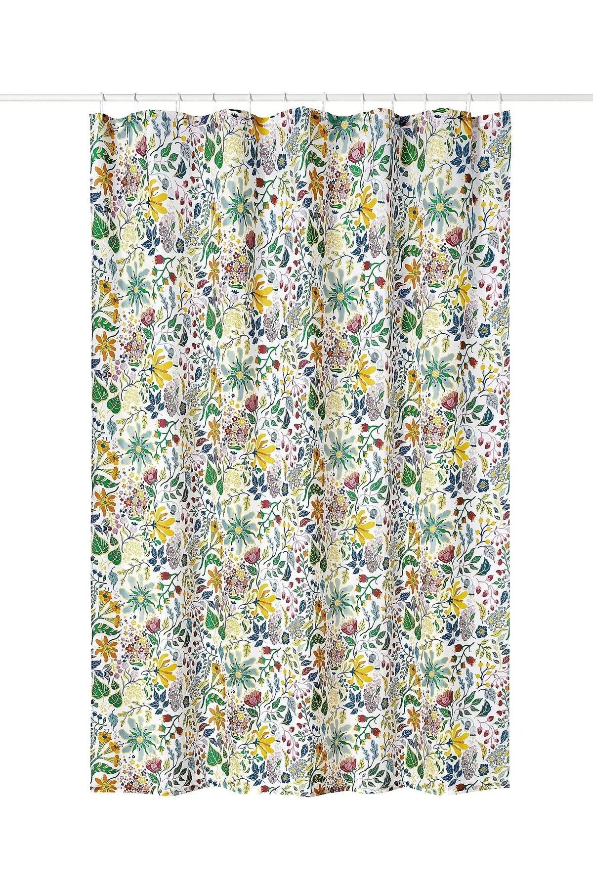 IKEA KALİTELİ Çiçek Desenli Duş Perdesi 180x200 Cm İkea Su Geçirmez Banyo Perdesi Polyester Perde