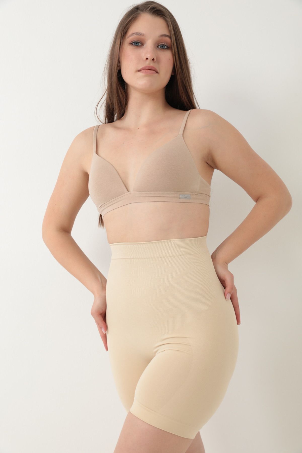 baruccafashion Yüksek Bel Seamless Paçalı Korse Şekillendirici Göbek ve Bel İnceltici Korse fotoğrafı 6 (önizleme)