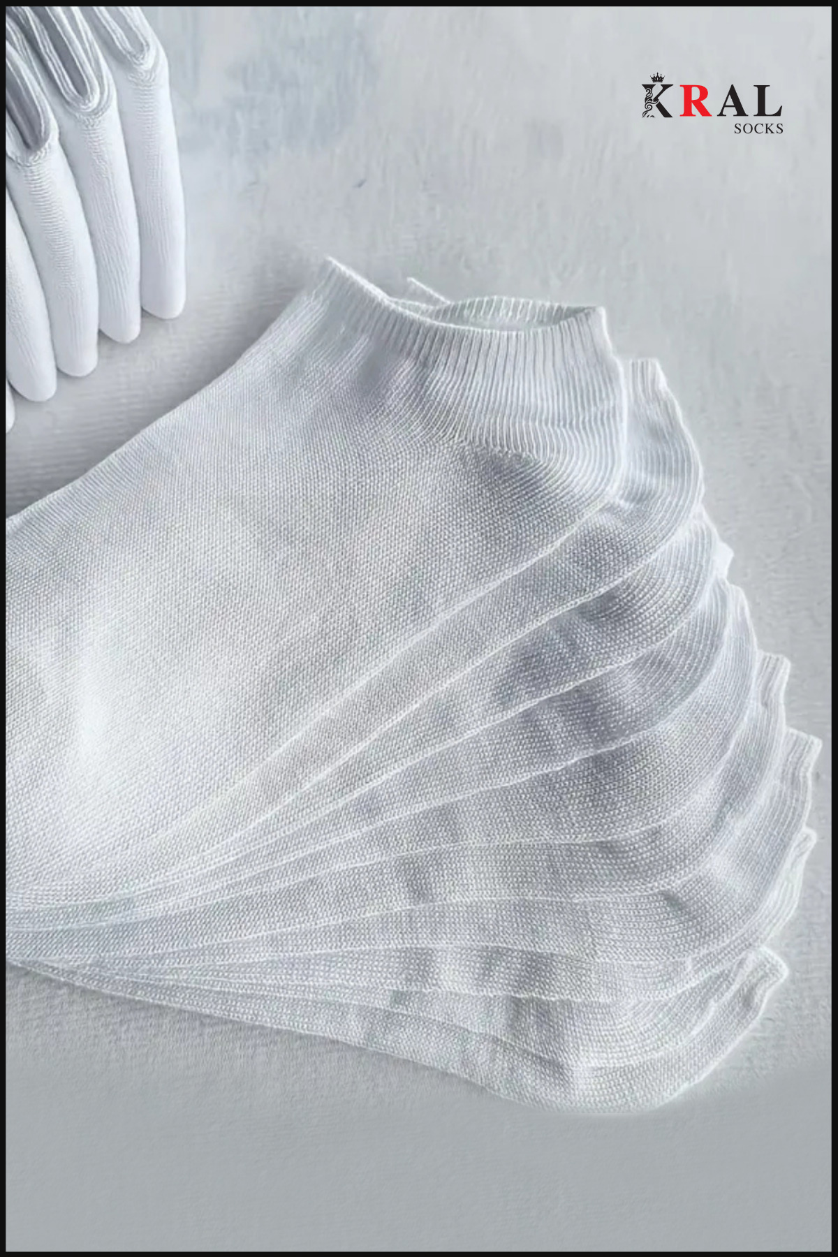 KRAL SOCKS 20 Çift Unisex Pamuklu Düz Desen Ekonomik Bilek Boy Patik Çorap görsel 4