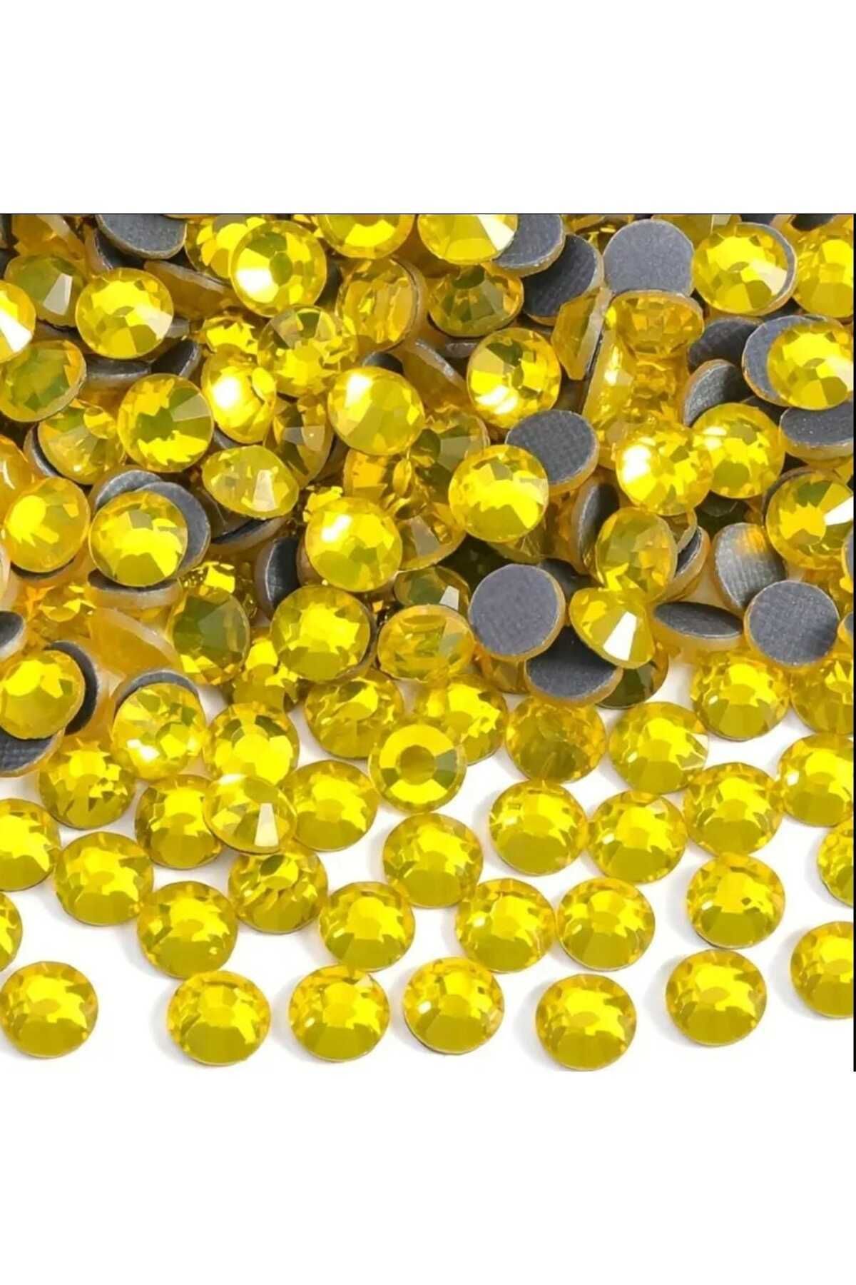 yiğit aksesuar Dmc Hotfix Ütü Ile Yapışan Taş Ss20(5MM) Sarı - 50gr (800ad)